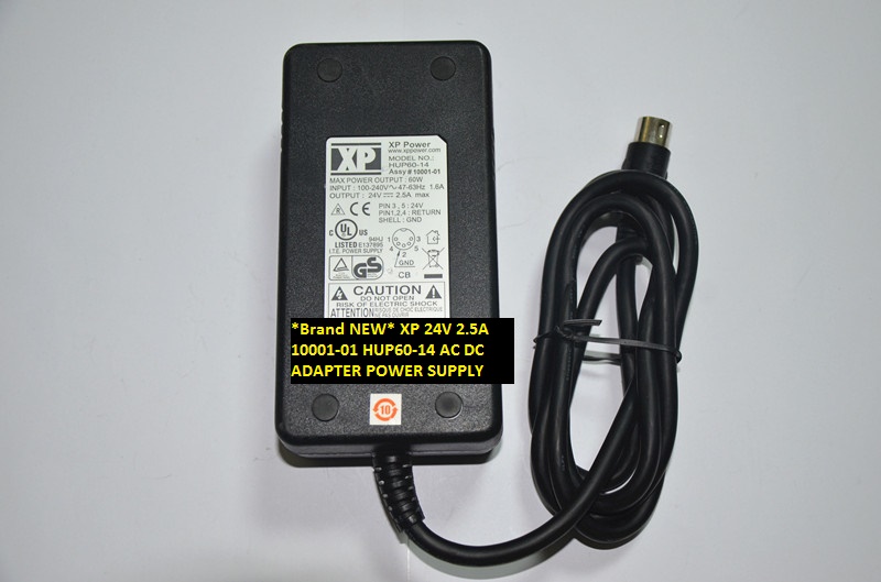 *Brand NEW* XP 10001-01 HUP60-14 24V 2.5A AC DC ADAPTER POWER SUPPLY